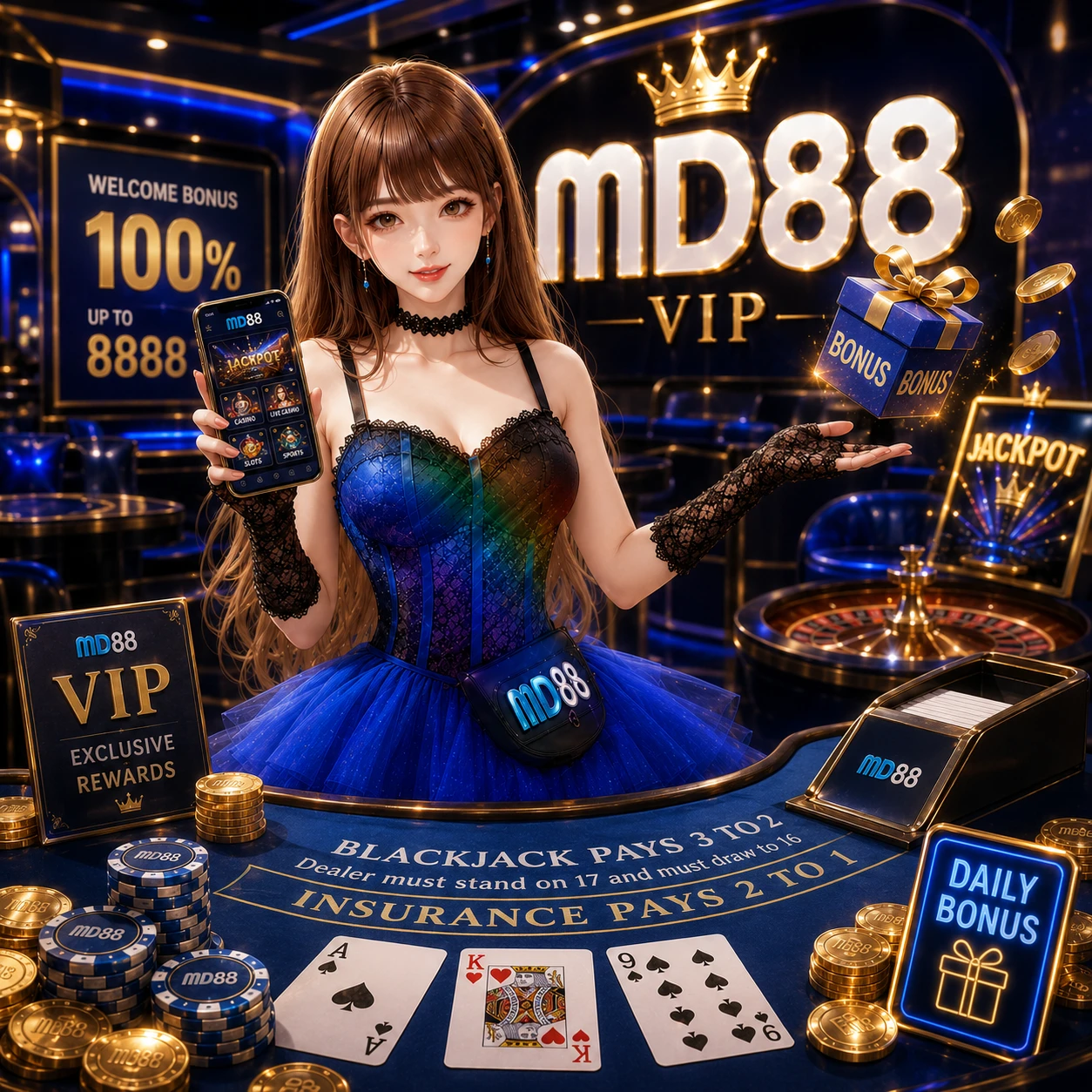 MD88 iOS app interface visual