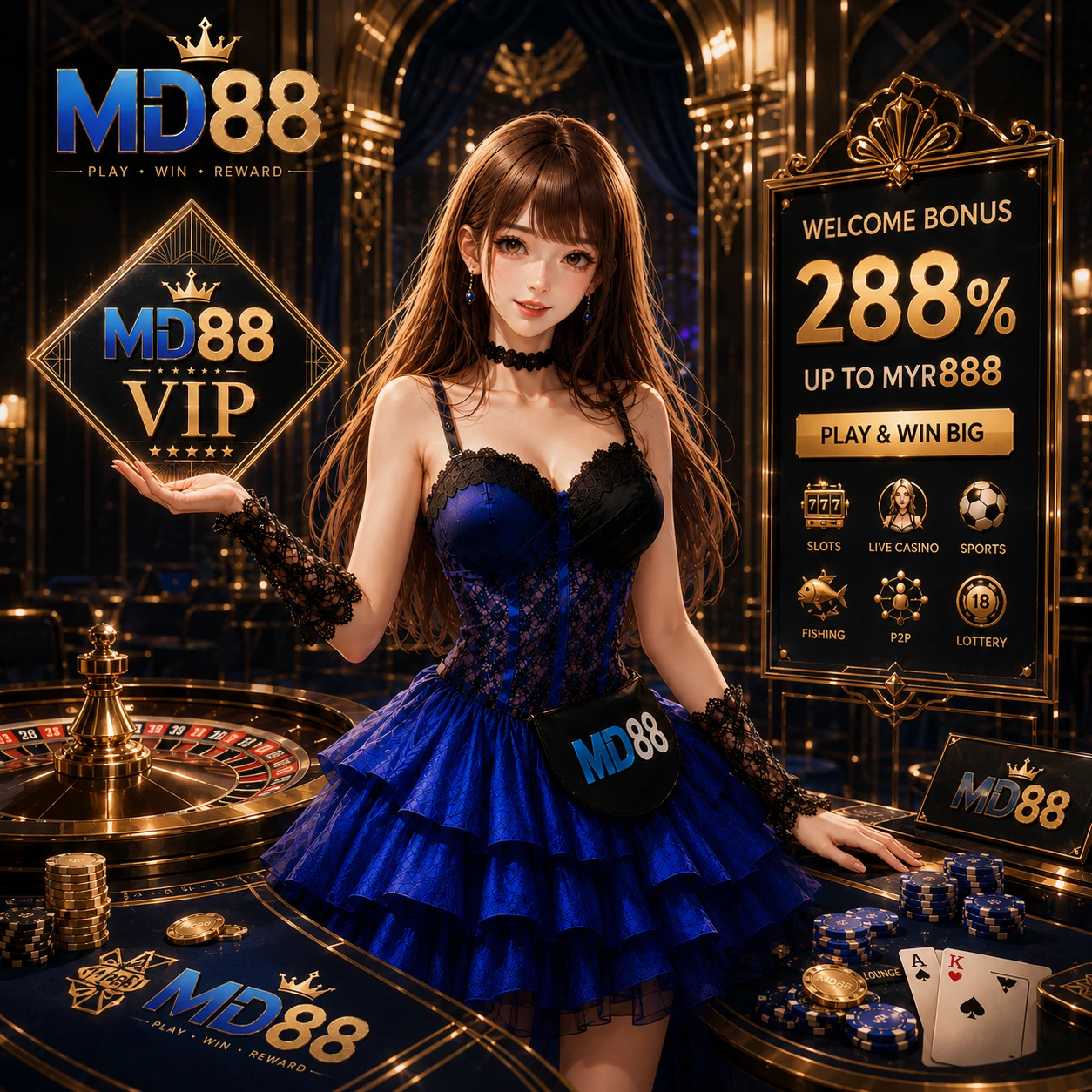 MD88 Android APK download step-by-step guide visual showing a Malaysian Android device with the installation screen